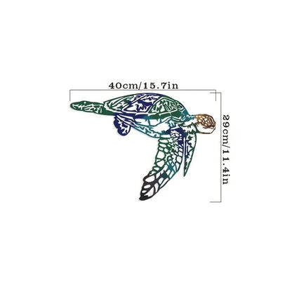 Metal Swordfish/Jellyfish/Turtle Wall Art