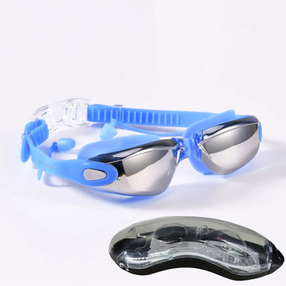 Anti-Fog Swim Goggles with Earplugs