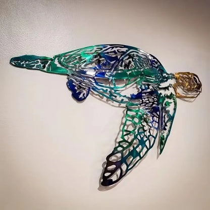 Metal Swordfish/Jellyfish/Turtle Wall Art