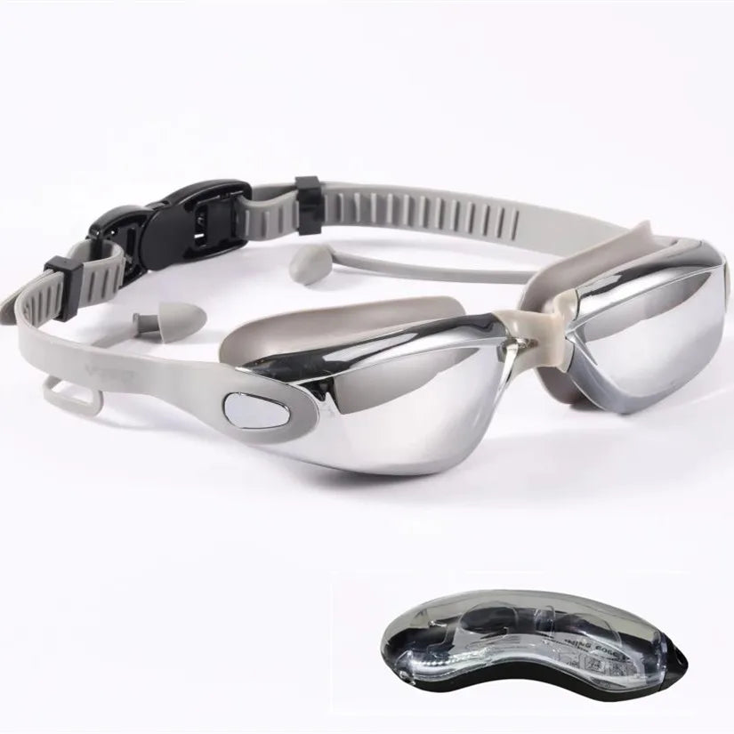 Anti-Fog Swim Goggles with Earplugs