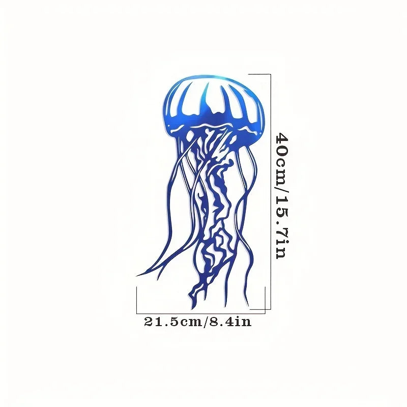 Metal Swordfish/Jellyfish/Turtle Wall Art