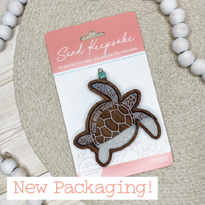 Sand Keepsake Ornament - Sea Turtle