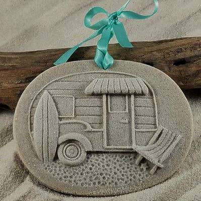 Beach  Camper Sand Ornament